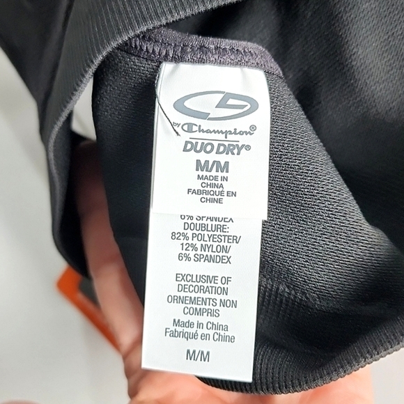 NWT Champion C9 DuoDry Max Black Sports Bra Medium Support Cross Straps Sz M - Picture 8 of 13